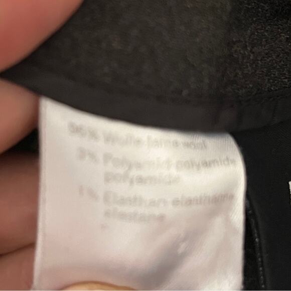 Akris dark grey wool career pants flat front size zip size 10 - Picture 7 of 10